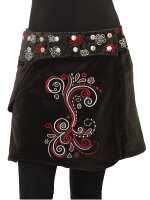 Winterrock aus Samt, Wickelrock Nr. 236