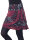 Damen Wickelrock mit Blumen und femininem Muster Nr. 182 Schwarz