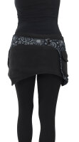 Damen Wickelrock, Nierenwärmer und Cacheur aus Fleece sk22 Schwarz 2