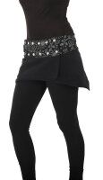 Damen Wickelrock, Nierenwärmer und Cacheur aus Fleece sk22 Schwarz 2
