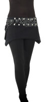 Damen Wickelrock, Nierenwärmer und Cacheur aus Fleece sk22 Schwarz 2