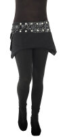 Damen Wickelrock, Nierenwärmer und Cacheur aus Fleece sk22 Schwarz 2