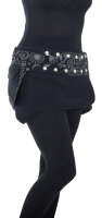Damen Wickelrock, Nierenwärmer und Cacheur aus Fleece sk22 Schwarz 2