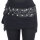 Damen Wickelrock, Nierenwärmer und Cacheur aus Fleece sk22 Schwarz 2