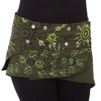 Bestickter Wickelrock Cacheur Minirock mit Zipfel Nr. 21