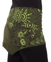 Bestickter Wickelrock Cacheur Minirock mit Zipfel Nr. 21