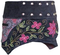 Kurzer Wickelrock Cacheur aus Samt mit Zipfeln