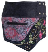 Kurzer Wickelrock Cacheur aus Samt mit Zipfeln