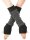 Zweifarbige Armstulpen aus gerafftem Fleece mit Daumenloch hw34