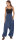 Haremshose für Herren, Aladinhose mit mitteltiefem Schritt unisex Blau Einheitsgröße