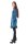 Elfenkleid mit Zipfelkapuze und Blumen Baumwollsamt Kleid Nr. 15 Blau L