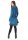 Elfenkleid mit Zipfelkapuze und Blumen Baumwollsamt Kleid Nr. 15 Blau L