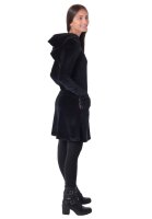 Alternatives Kleid aus Samt mit Kapuze Nr. 137 Schwarz L