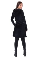 Alternatives Kleid aus Samt mit Kapuze Nr. 137 Schwarz L