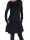 Alternatives Kleid aus Samt mit Kapuze Nr. 137 Schwarz L
