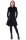 Alternatives Kleid aus Samt mit Kapuze Nr. 137 Schwarz L