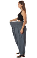 Extragroße Haremshose XXL Aladinhose für Damen und Herren Grau