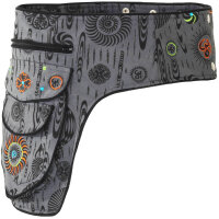 Goa Gürteltasche bedruckt und bestickt, Om...