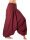 Aladinhose, Haremshose mit tiefem Schritt, Muckhose Rot