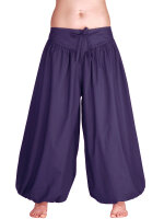 Ballonhose, weite Pumphose aus Baumwolle für Damen Lila
