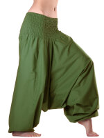 Aladinhose, Haremshose mit tiefem Schritt, Muckhose...