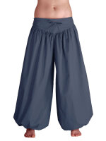 Ballonhose, weite Pumphose aus Baumwolle für Damen Blau