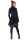 Kleid aus Baumwollsamt mit Kragen Nr. 20 Schwarz L