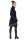 Kleid aus Baumwollsamt mit Kragen Nr. 20 Schwarz L