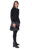 Elfenkleid aus Baumwolle mit Zipfelkapuze Nr. 186 Schwarz M