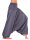 Aladinhose, Haremshose mit tiefem Schritt, Muckhose Grau