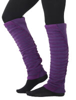 Stulpen aus Fleece und Jersey, Damen Beinstulpen LW2 Lila