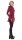 Kapuzenpullover-Kleid Hoodie Zweifarbig dr21 Rot L