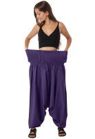 Extragroße Haremshose XXL Aladinhose für Damen und Herren Lila