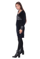 Samtkleid Alternatives Kleid Nr. 36 Schwarz M