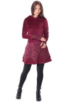 Kleid mit Überrock und Zipfelkapuze, Elfenkleid aus...