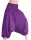 Aladinhose, Haremshose mit tiefem Schritt, Muckhose Lila