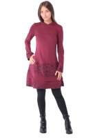 Elfenkleid aus Baumwolle mit Zipfelkapuze Nr. 186 Rot S