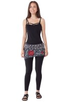 Damen Wickelrock, Nierenwärmer und Cacheur aus Fleece sk22 Grau 1