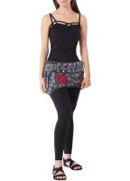 Damen Wickelrock, Nierenwärmer und Cacheur aus Fleece sk22 Grau 1