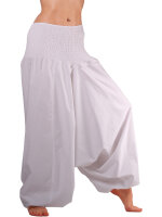 Aladinhose, Haremshose mit tiefem Schritt, Muckhose...