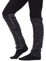 Auffällige Beinstulpen aus Jersey und Fleece mit...