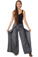 Wickelhose aus bequem fallenden Material Grau