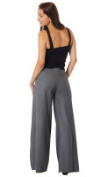 Wickelhose aus bequem fallenden Material Grau