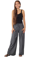 Wickelhose aus bequem fallenden Material Grau